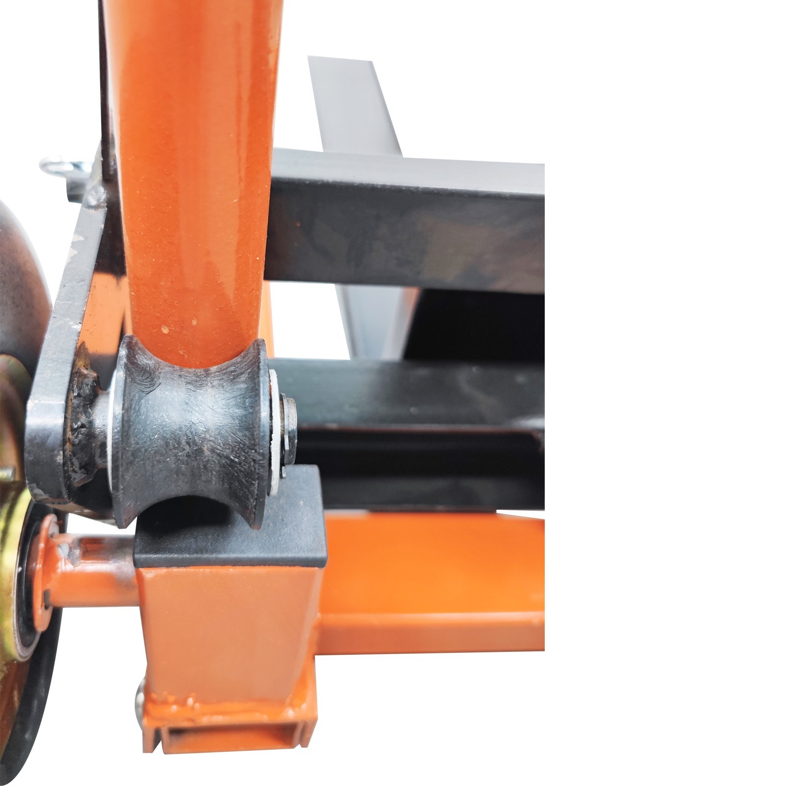400Lb/200Kg Hand Forklift Truck Manual Push/Pull Winch Stacker Cargo Trolley