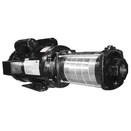 Dayton 5Uxf9 Multi-Stage Booster Pump, 3 Hp, 240V Ac, 1 Phase, 1-1/4 In Npt
