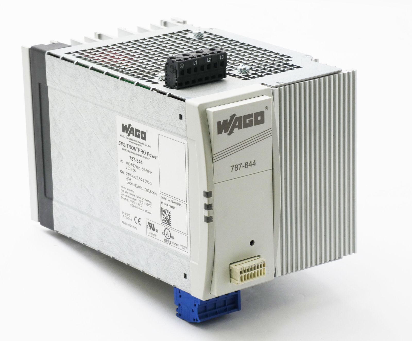 WAGO Epsitron Pro Power 787-844 24VDC 40A Power Supply -used-