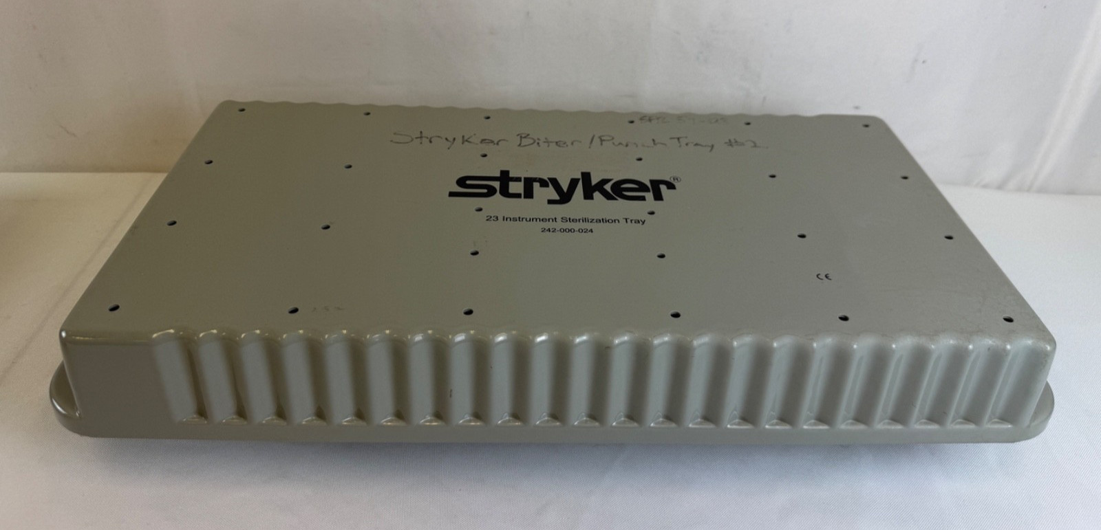 Set of 8 Stryker Conquest Arthroscopic Punch & Grasper Set w/ Sterilization Tray