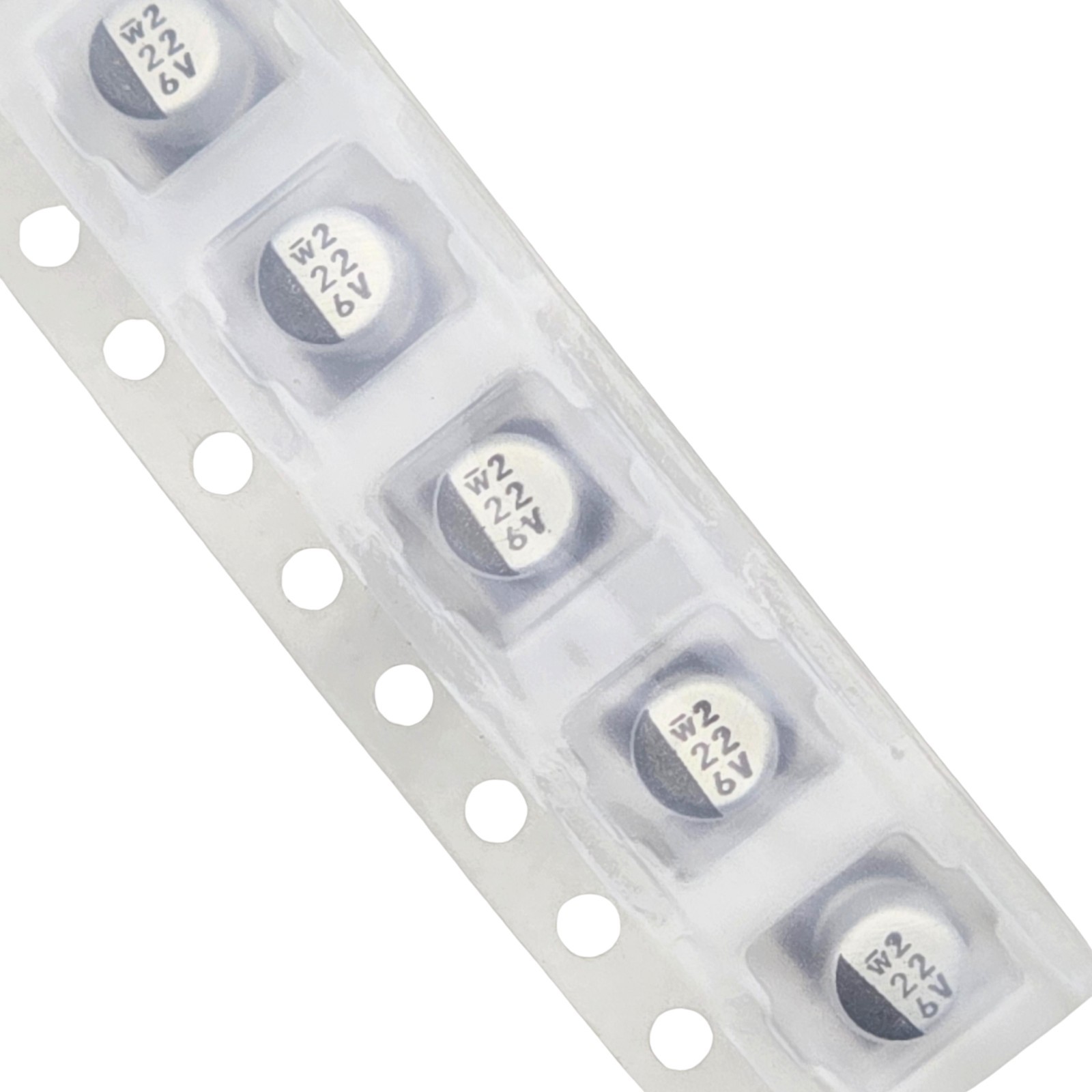 25pcs Nichicon 22uf 6.3V 85°C 20% SMD Aluminum Electrolytic Capacitors 4×4.5mm