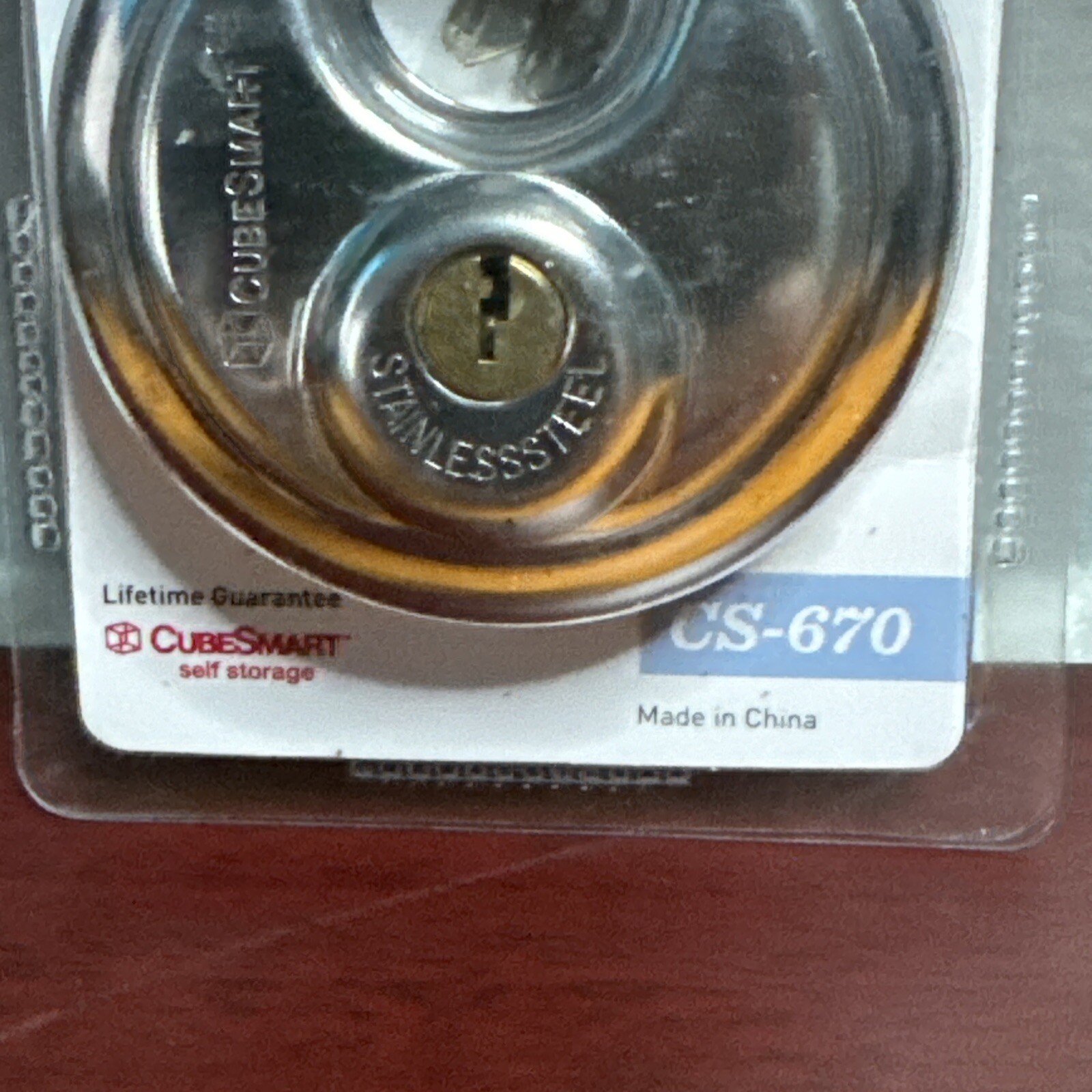 CubeSmart 2¾» Stainless Steel Disc Padlock