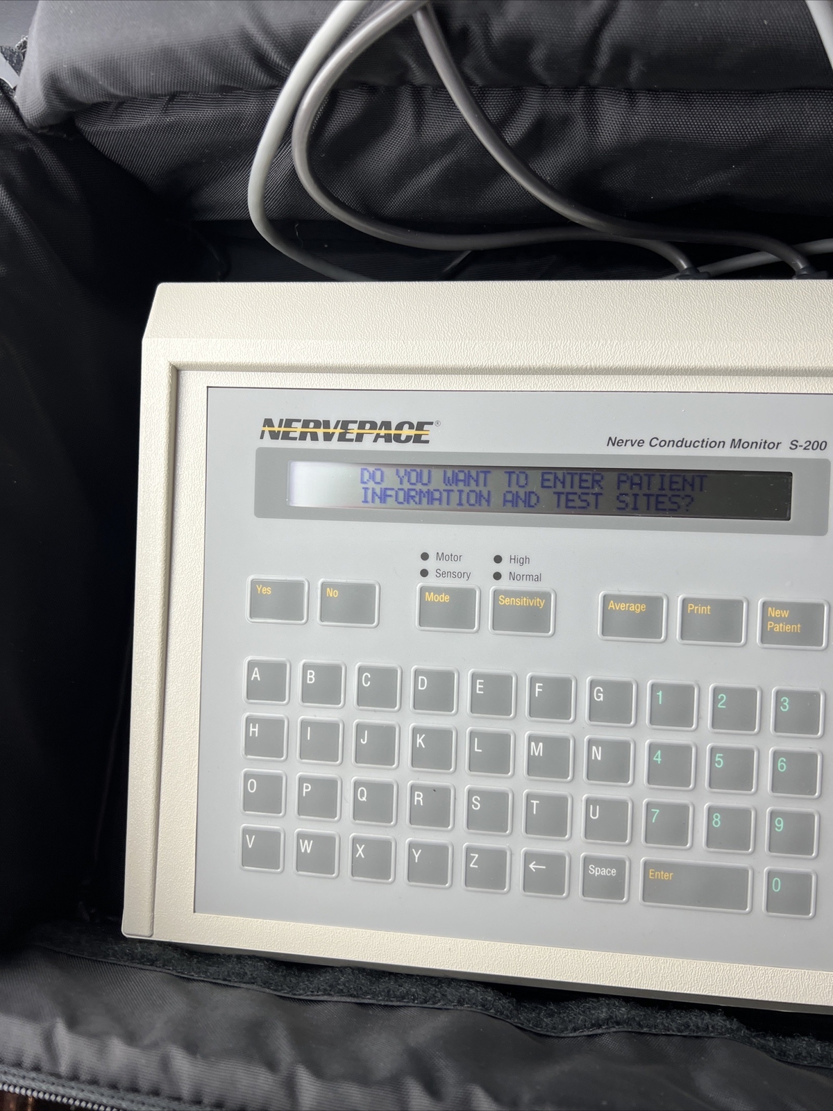 Neuroton NERVEPACE S-200 Nerve Conduction Monitor W/ Adapter BAG