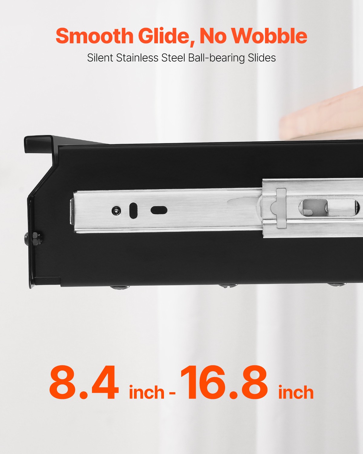 VEVOR 26 in Under Desk Drawer Organizer Slide-out Drawer Space Saver for Office