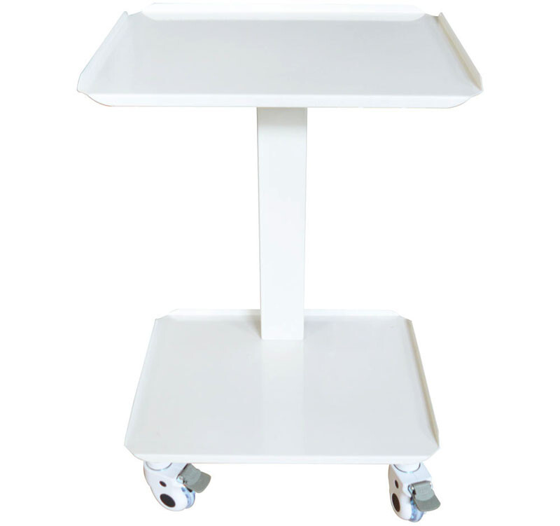 Intbuying New Dental Equipment Mobile Steel Cart Portable Assemable Double Layer