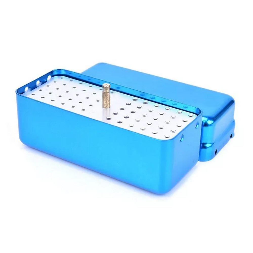 1~4PCS 72 Holes Dental FG Bur Endo File Holder Stand Autoclave Disinfection Case