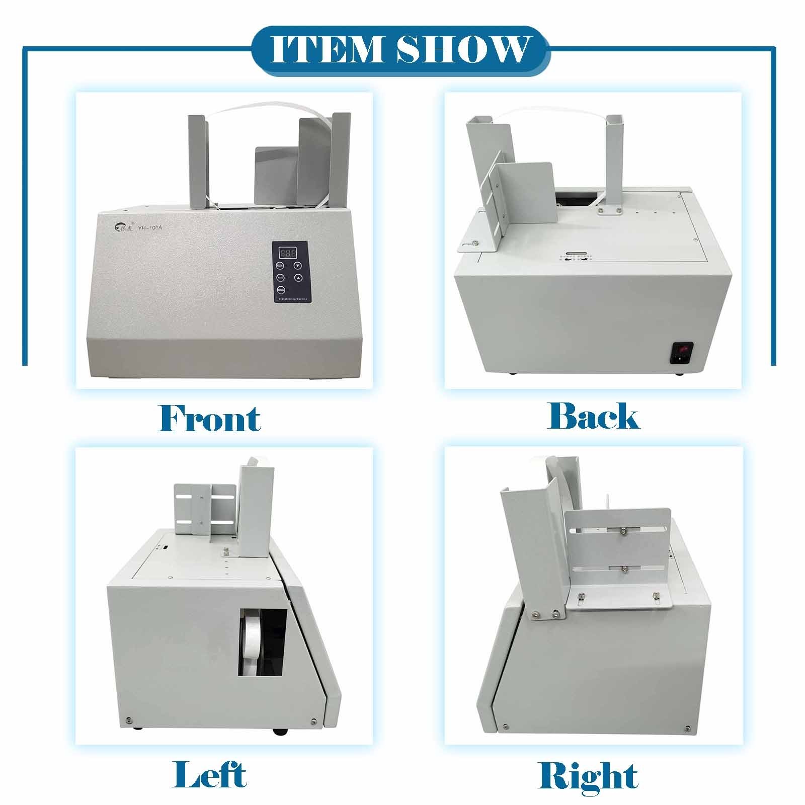 110V 60Hz Fully Auto Cross-Shaped Paper Tape Banknote Bundling Machine 100W