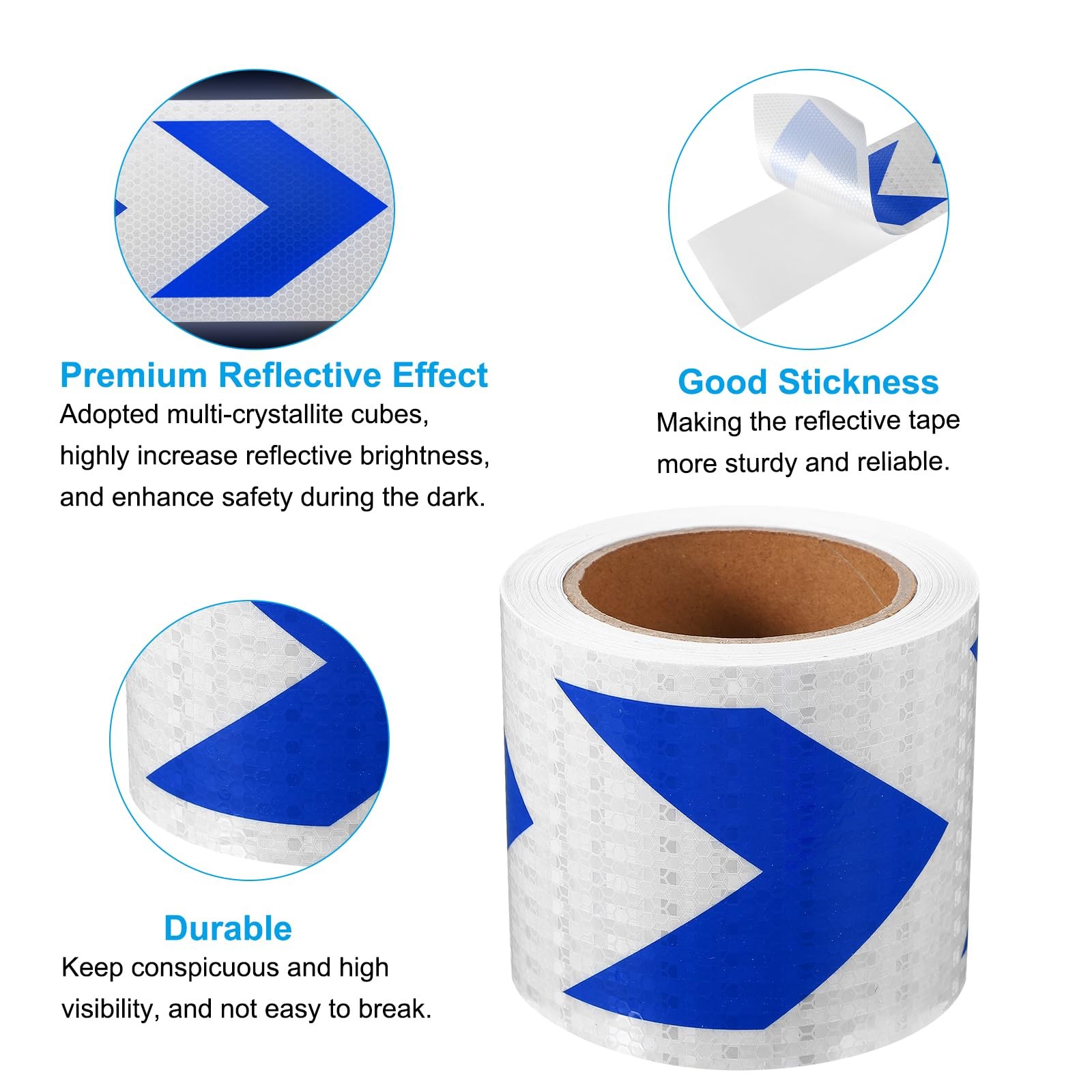 Reflective Tape, 4 Inch x 49 ft Waterproof Self Adhesive High Visibility Safe…