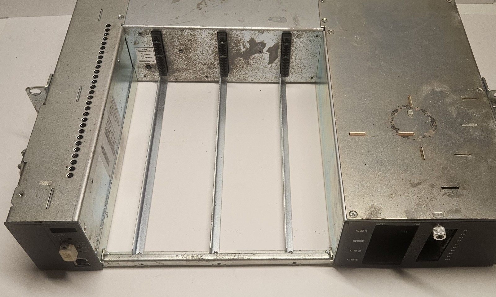 ALPHA CORDEX 030-727-20 MODULAR POWER SHELF 3Mdl 19″ 48V-650W 120-240VAC INPUT
