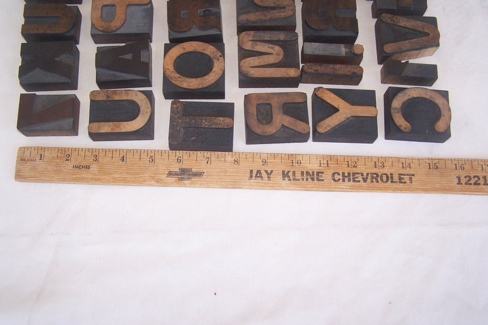 HUGE LOT! 128 Vintage Letterpress wood print typeset printing block typography