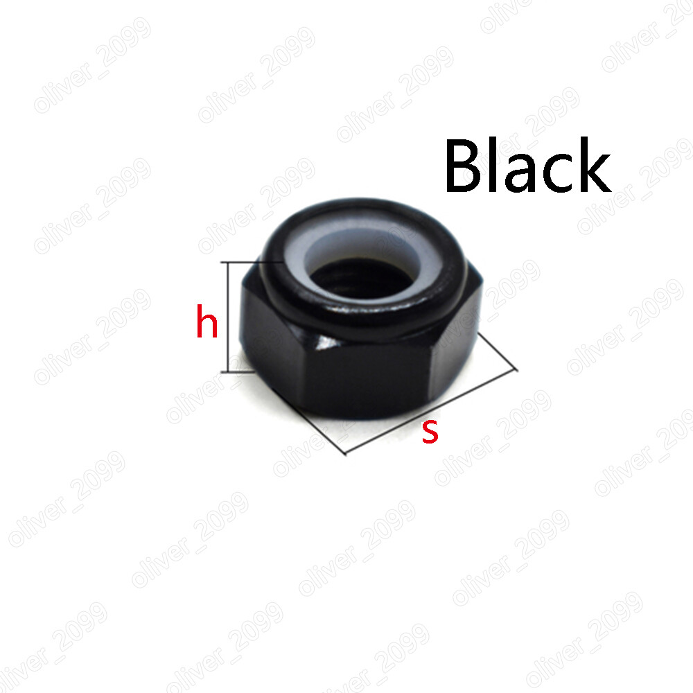 Colorful Aluminum 6061 Nylon Insert Lock Nuts Hex Nylock Nuts M2 M3 M4 M5 M6 M8