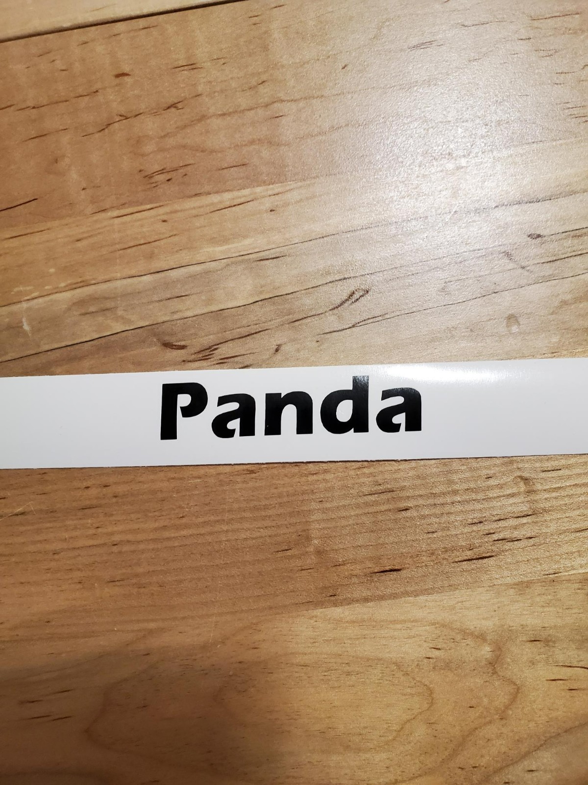 Panda decals stickers rv nickname camper (2) PAIR Gloss BLACK 10″ FAST USA