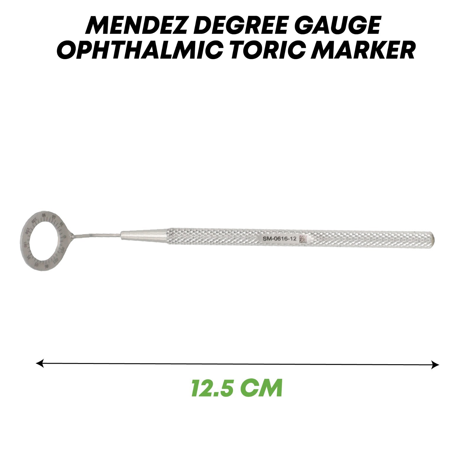 Mendez Degree Gauge 12.5 cm Toric Marker Stainless Steel Ophthalmic Instruments