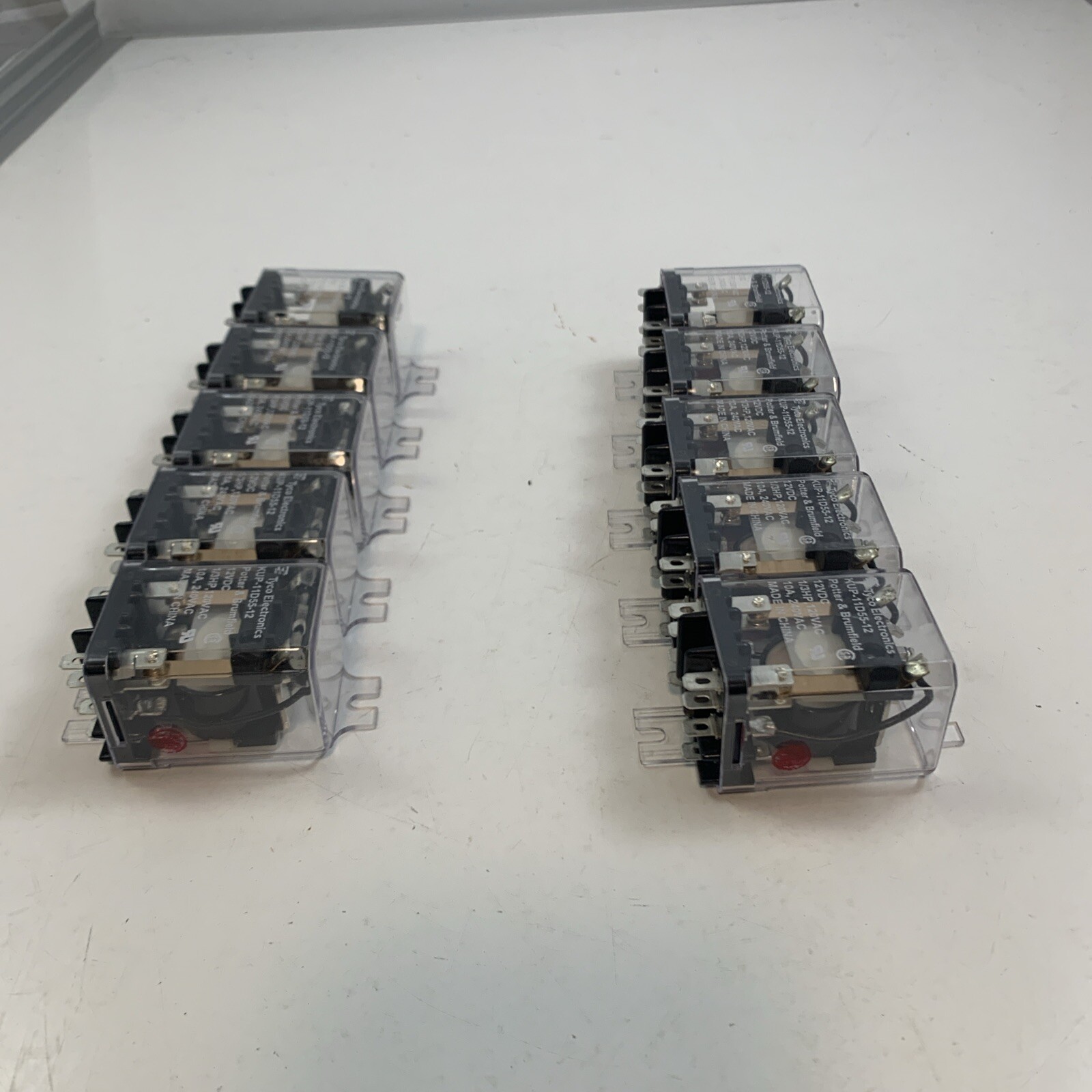Potter & Brumfield Relay KUP-11D55-12 12VDC 1/3 HP 120VAC 10A 240VAC 20PCS #1022