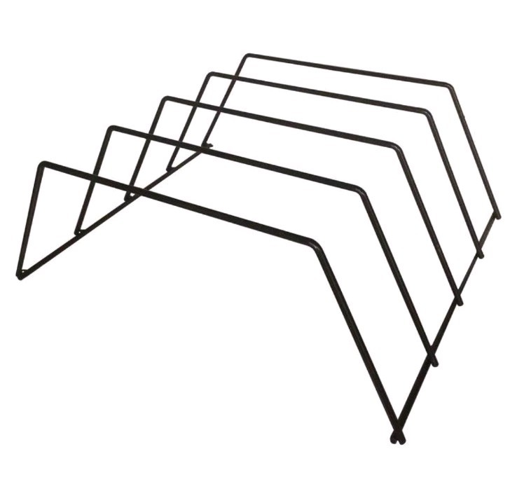 6.25 in. H X 16 in. W X 14.25 in. D Black Metal Wire Rack Display