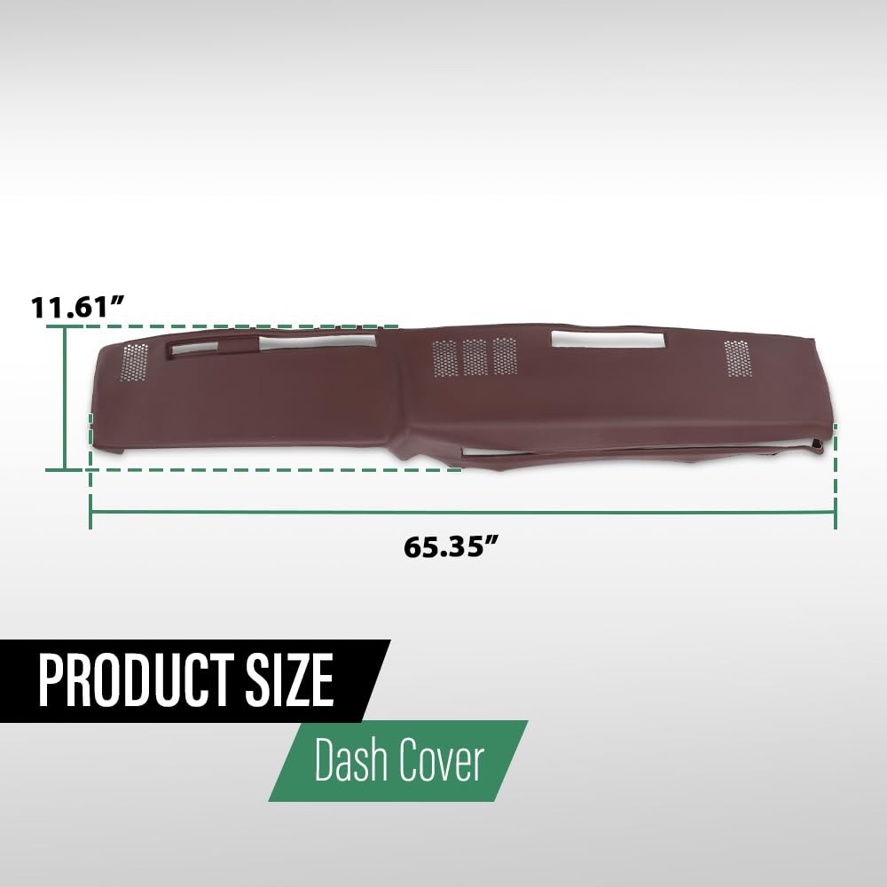Red TPE Dash Bezel Cover Chevy for GMC Full Size Pickup 81-87 SUV 81-91