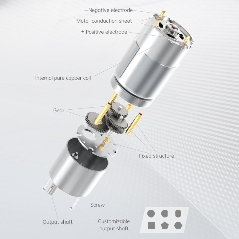 JGB37-545 DC 12V 24V Reduction Motor 7~952RPM High Torque Reversible Metal Gear