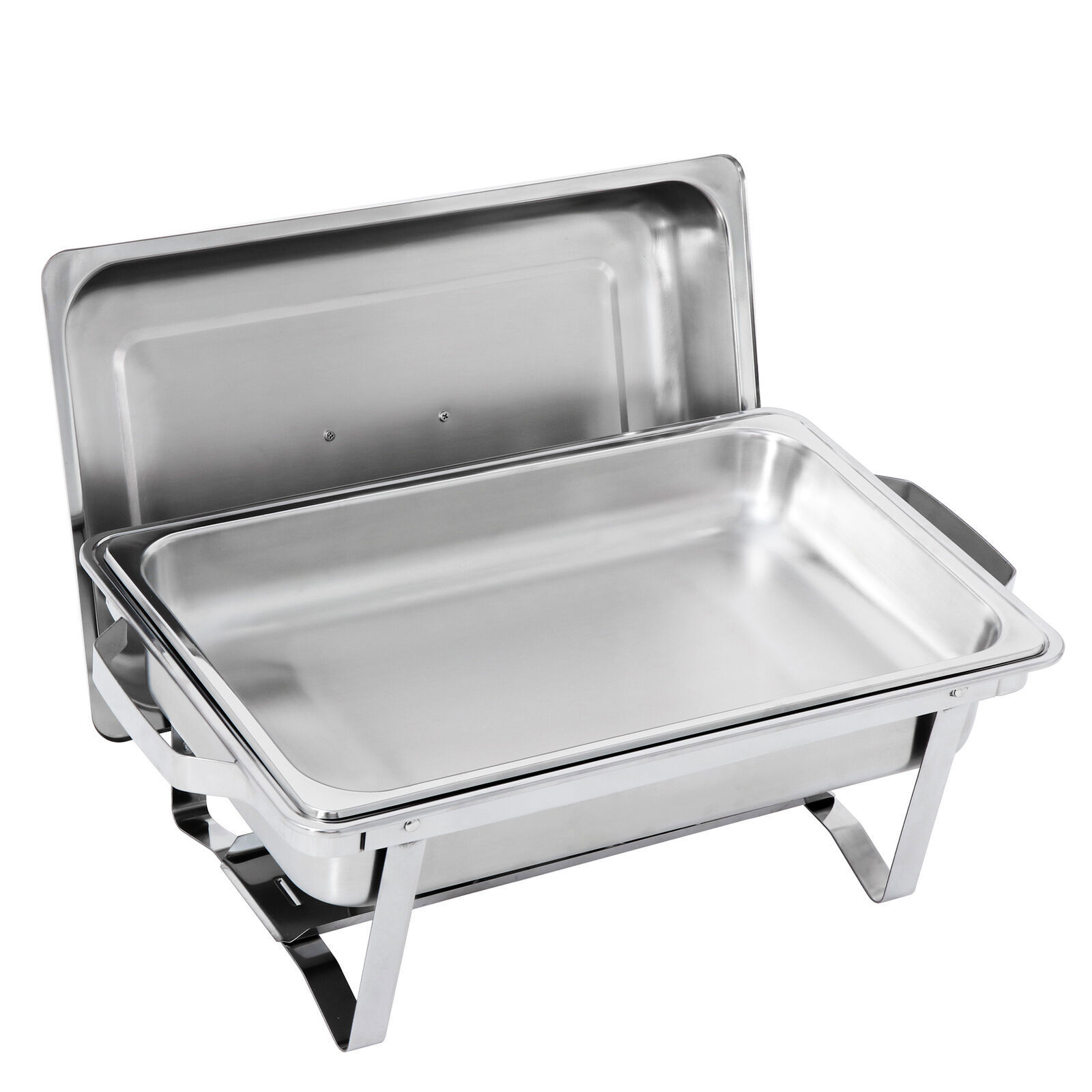 6x 8QT Chafing Dish Stainless Steel Chafer Complete Set with 2 Warmers Buffet