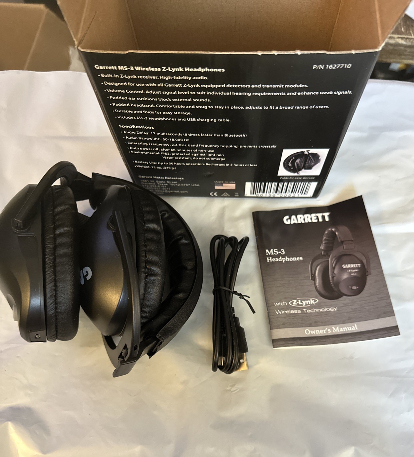 Garrett Ms3 Z-lynk Wireless Headphones for Garrett Metal Detectors 1627710