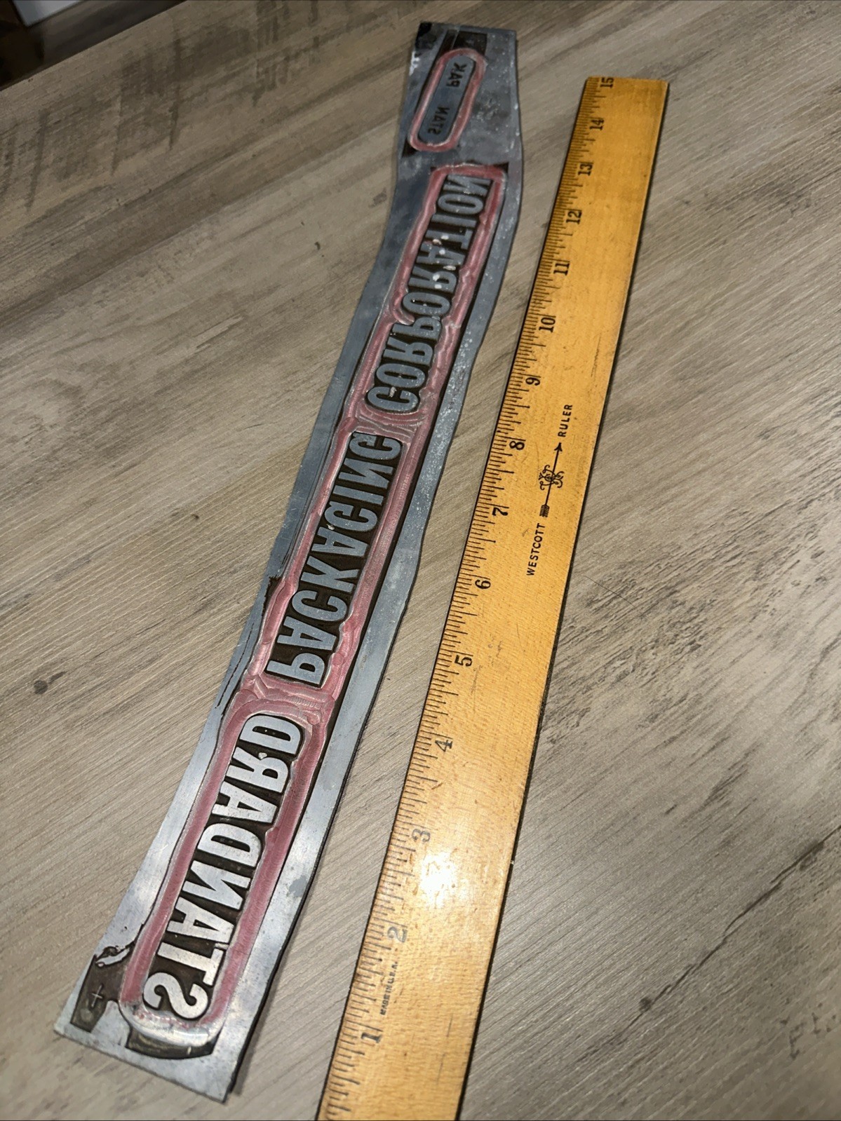 Printing Plate “ Standard Packaging Corporation “