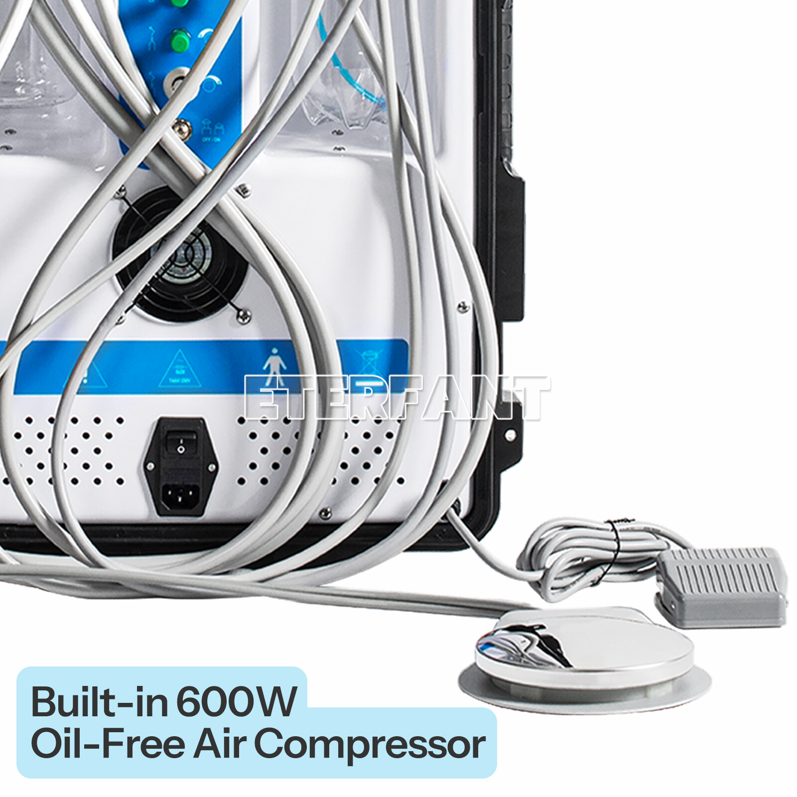Dental Unit w/Air Compressor Curing Light Scaler 4H/Mobile Suction Unit System