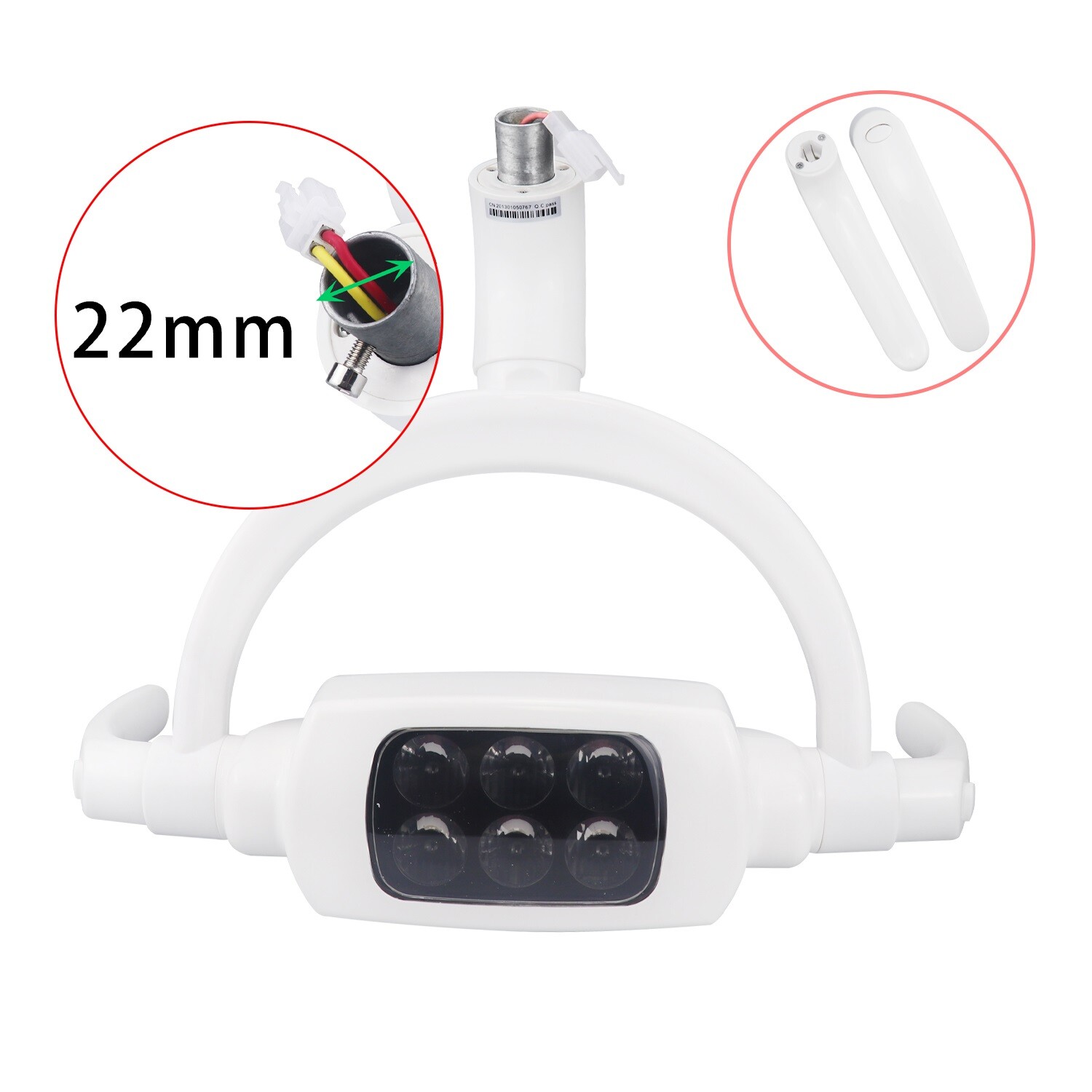 20W Dental Induction Lamp LED Oral Operation Light For Dental Unit Chair 22mm