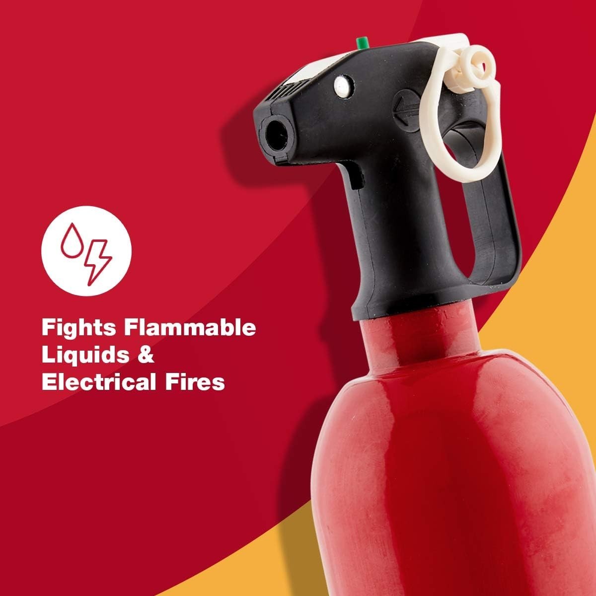 AUTO5 Hand-Powered Car Fire Extinguisher – 5-B:C Rated, Lightweight Safety