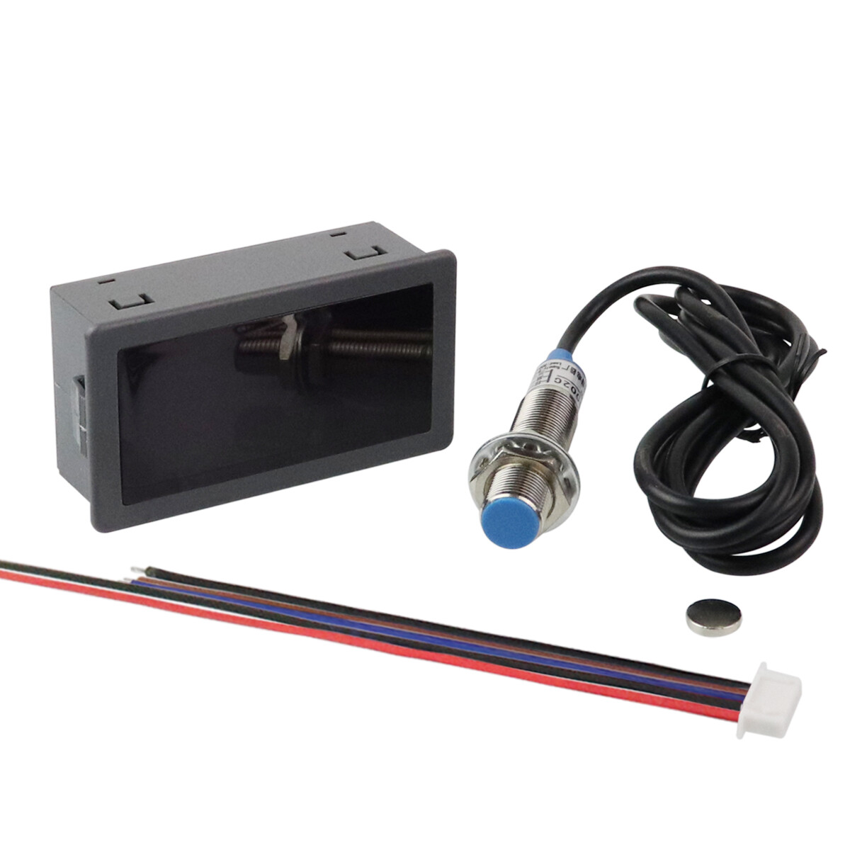 Digital LED Hall Tachometer DC 8-24V Motor Speed Tester Panel Meter 10-9999RPM