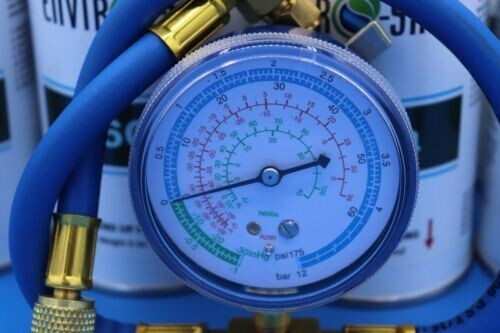 R600a, r-600a Refrigerant, 1 case & gauge kit Enviro-Safe #8058