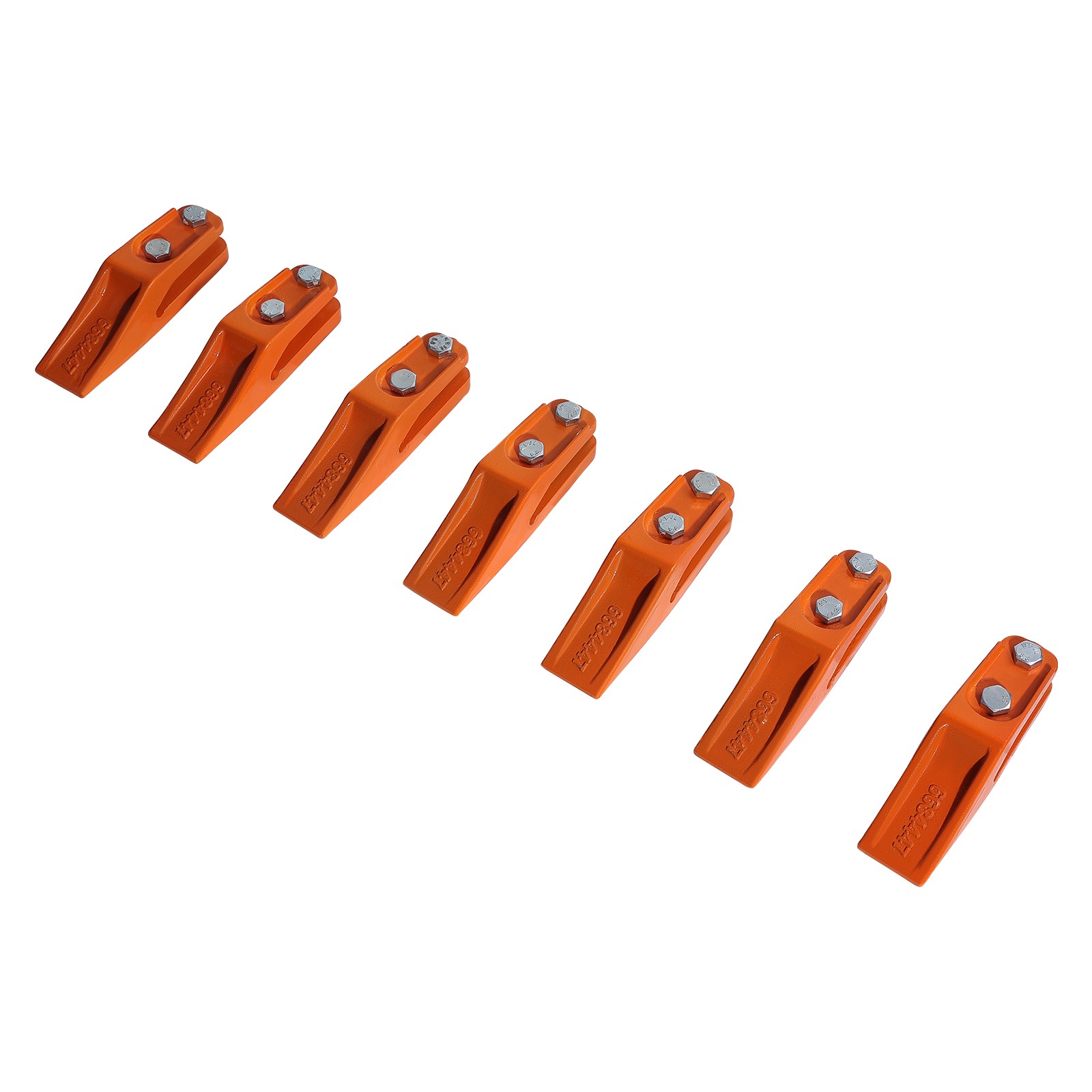 Uimoso 7.34″ Excavator Bucket Teeth with Pin Set, 7-Pack, Durable Bucket Tooth
