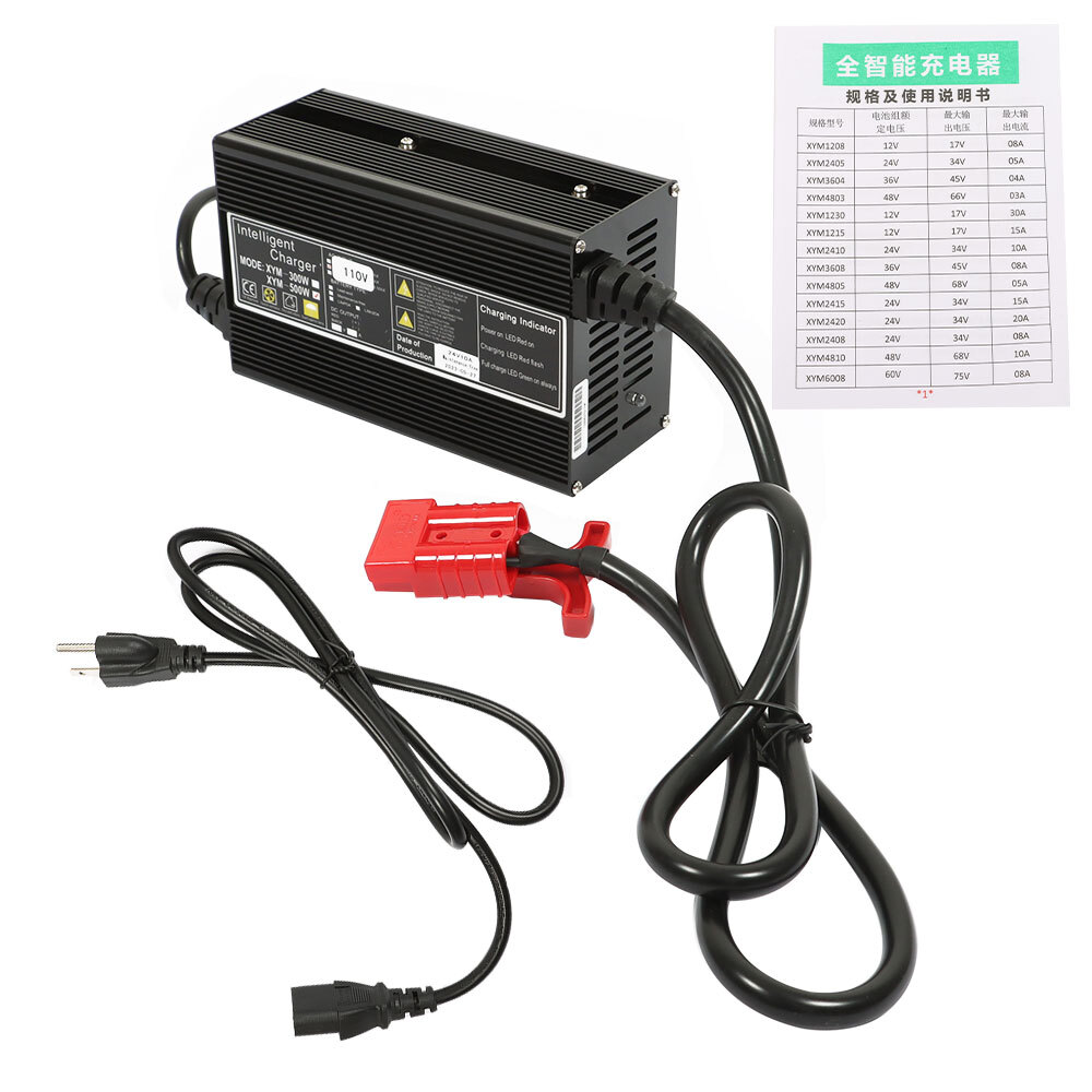 24V Floor Scrubber Battery Charger With SB50 Style RED Connector 10 Amp New