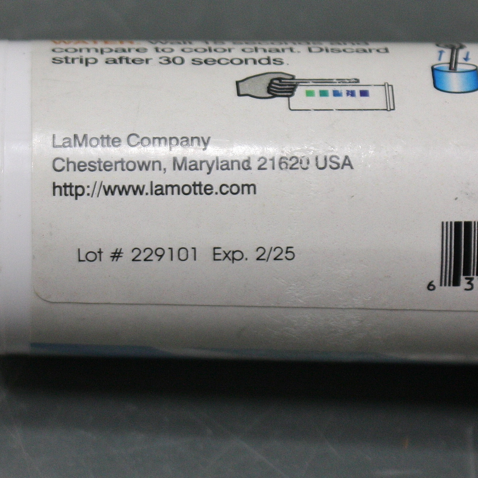 EXPIRED 02/2025 – (1450) LaMotte Test Strips 2981, Hardness 0 to 180 ppm