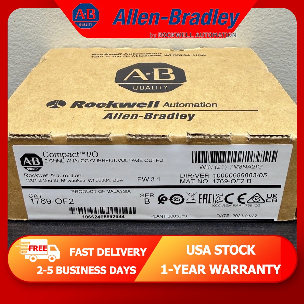 NEW PLC 1769-OF2 Series B Compact I/O Analog Output Module New