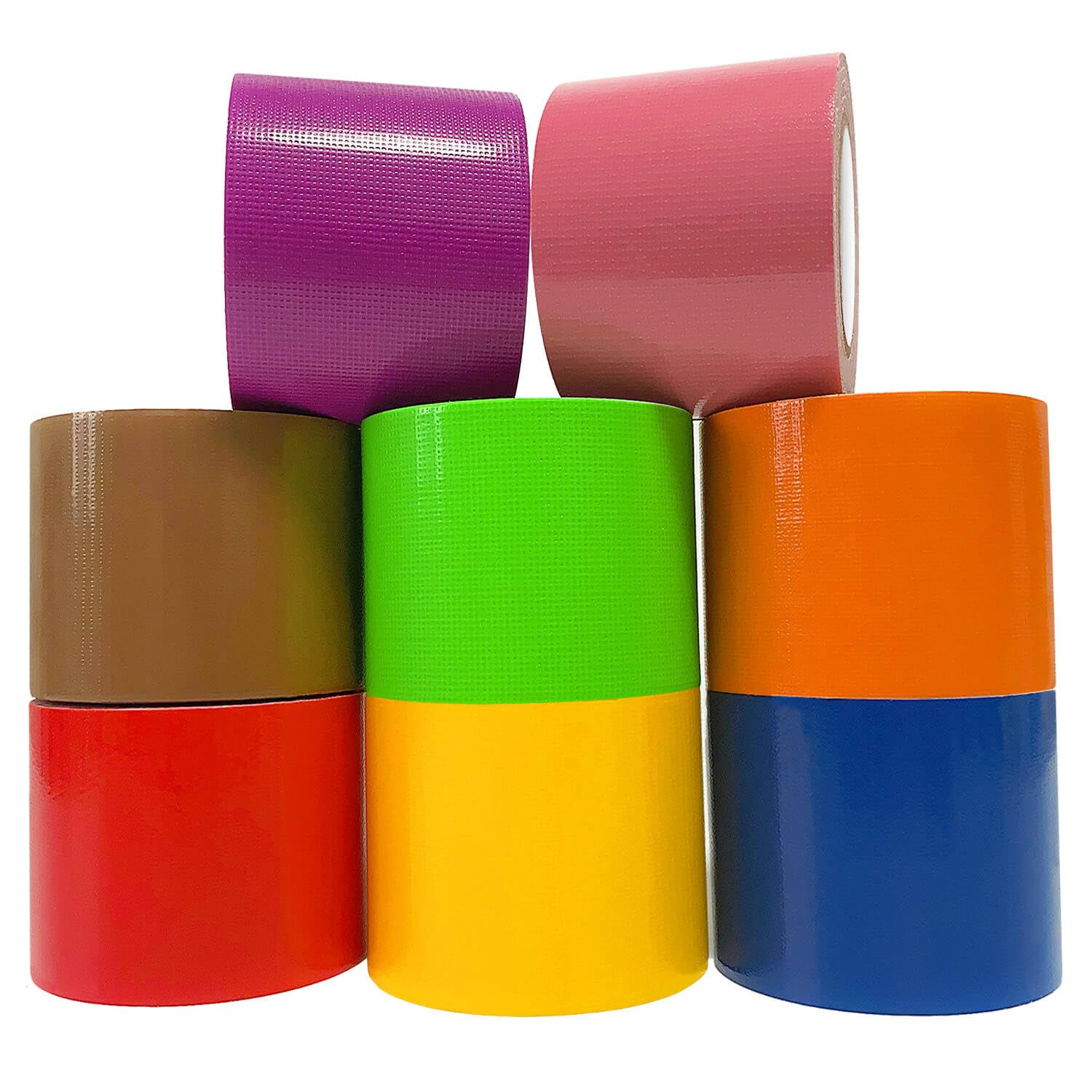 Rainbow Colored Duct Tape 8 Rolls,Colorful Duct Tape,Heavy Duty Rainbow Tape Col
