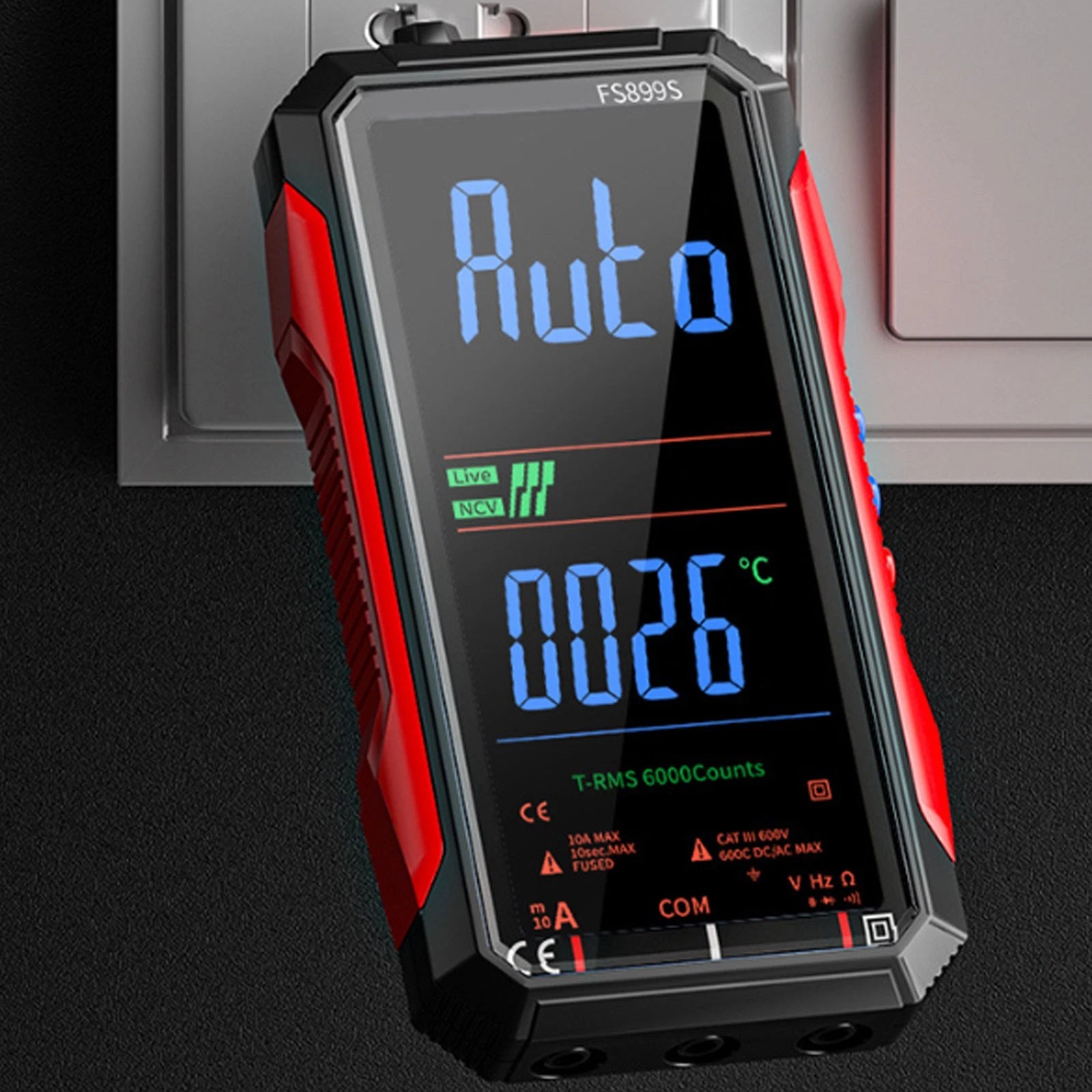 FS899S For Rechargeable Digital Multimeter with Voice Broadcast and Flashlight