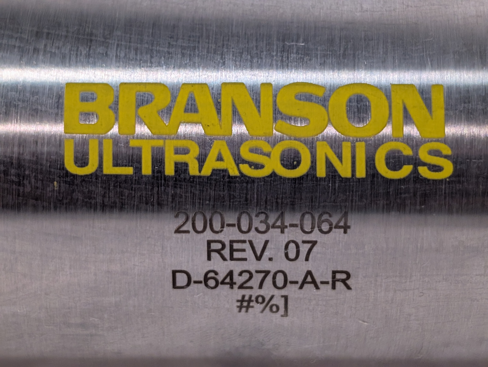Branson Ultrasonics 200-034-064, Bimba D-64270-A-R, 2.5″x6″ Air Cylinder