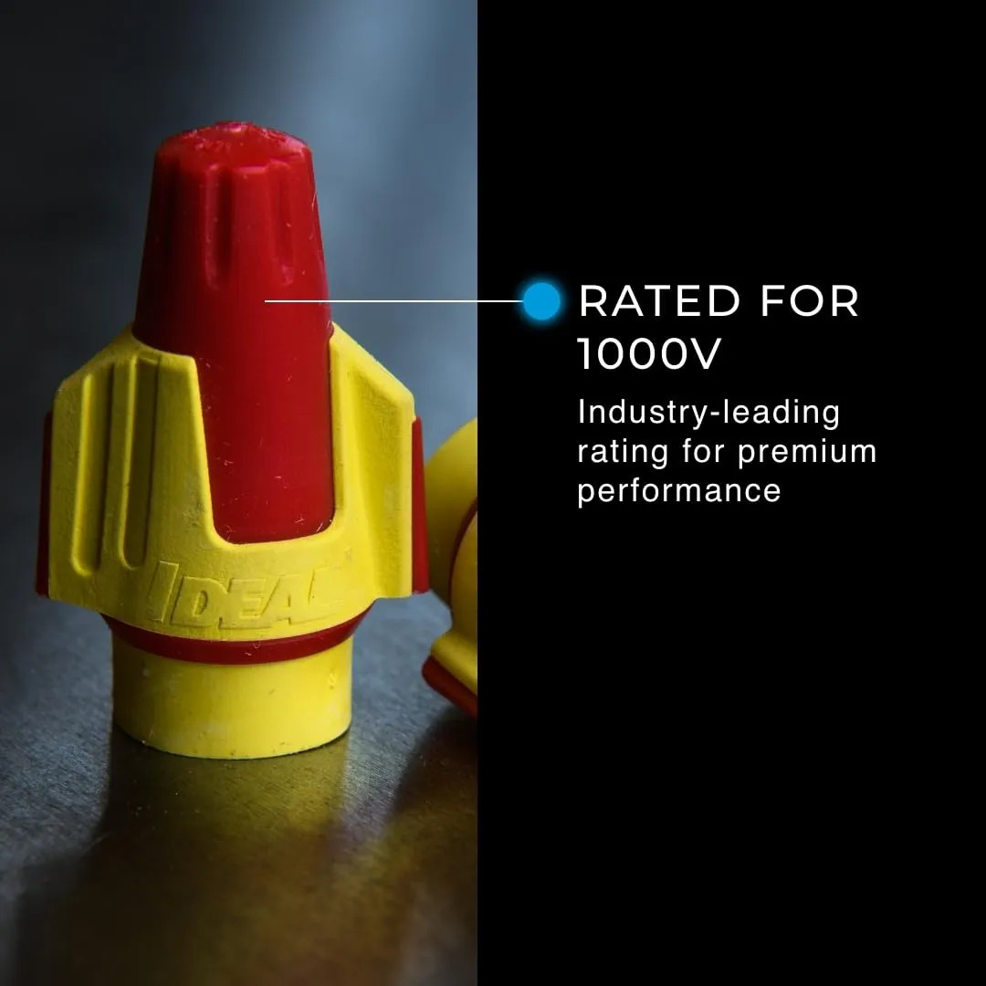 Proflex 30-1147P Red Yellow Wire Connectors 22 to 8 AWG Twist On Nuts 100 Pack