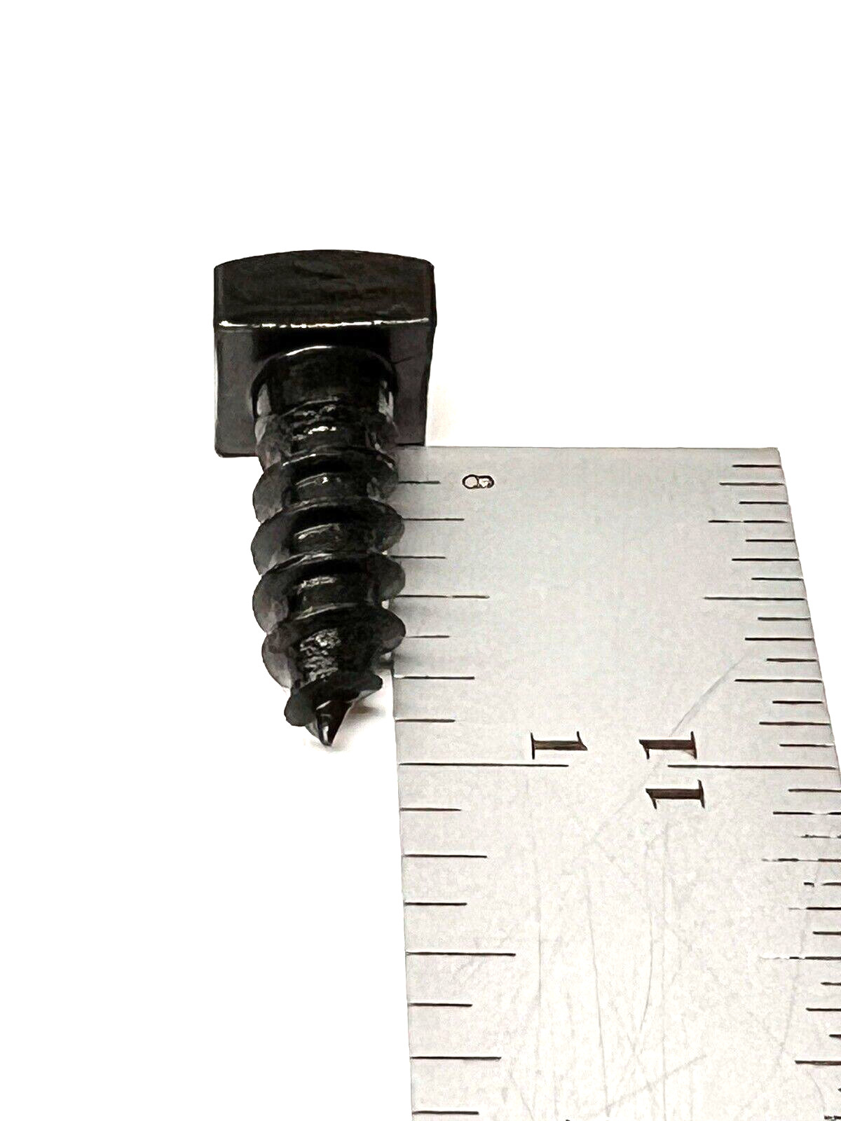 (100) 3/8 X 1 Square Head Lag Bolt BLACK Oxide Screw Rustic 3/8×1” 9/16 SQ HEAD