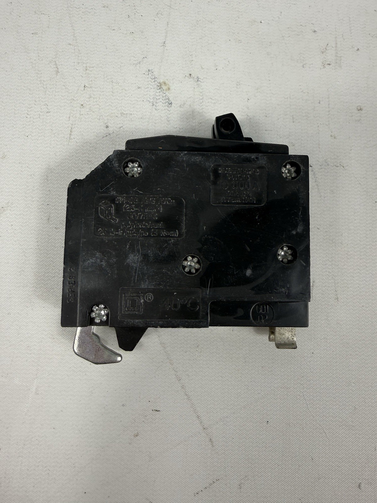 Square D QOT1515, TWIN, Tandem, 1 Pole, Dual 15 Amp Circuit Breaker, QO 15A