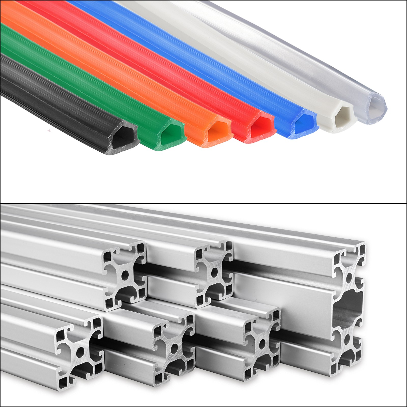 Aluminum Profile Slot Cover Flat Seal Black 6M 8mm 3030 4040 Series