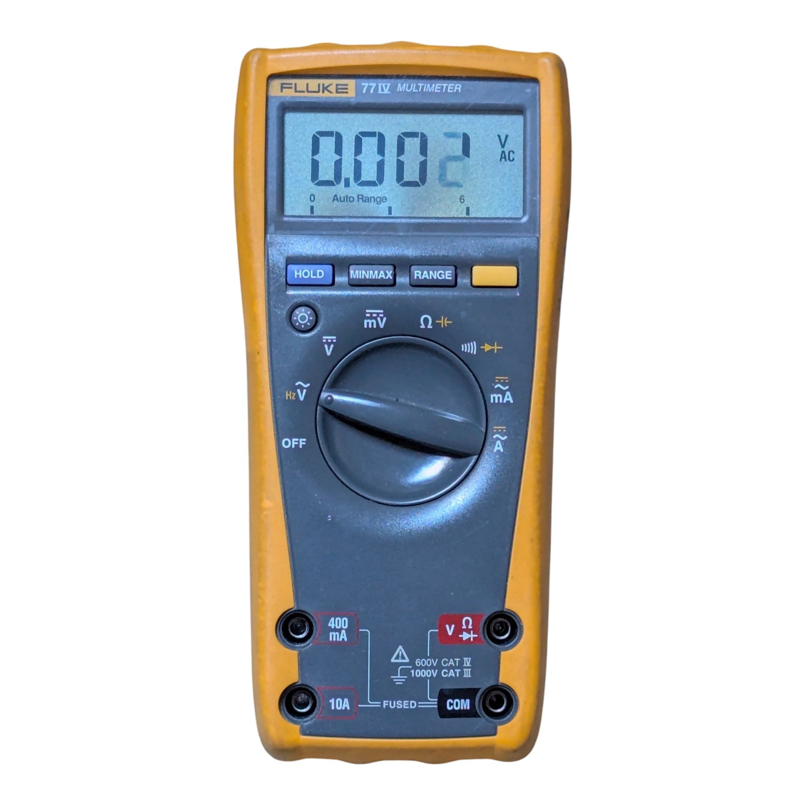 FLUKE 77-IV Multimeter W/ Leads + Magnetic Hanging Strap TPak Very Nice