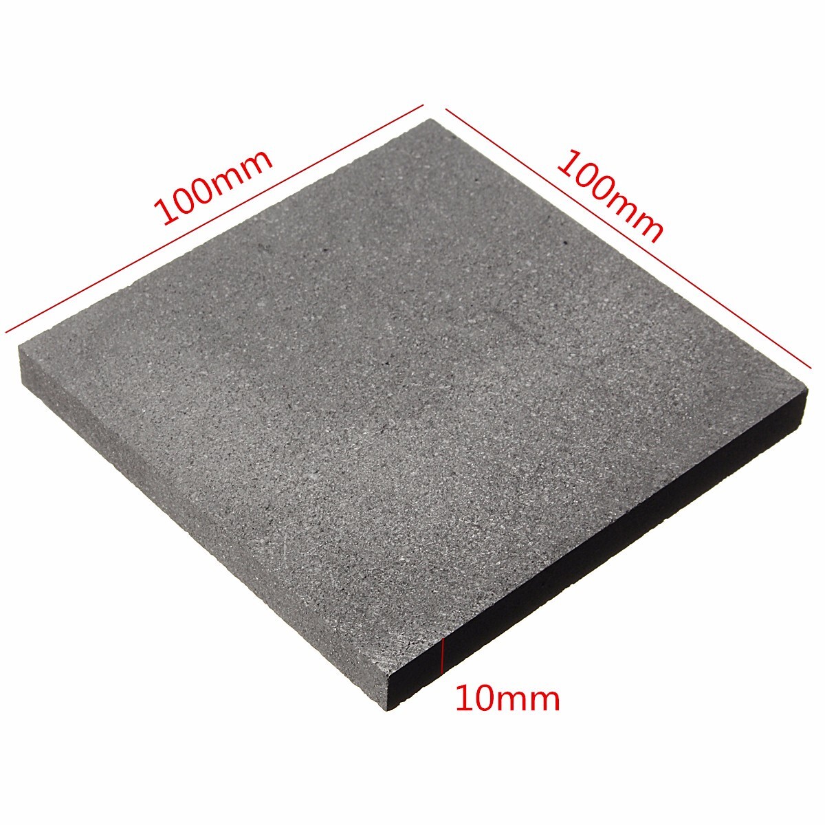 High Purity 99.9% Graphite Ingot Blank Block Sheet 100x100x10mm Electrode Plate