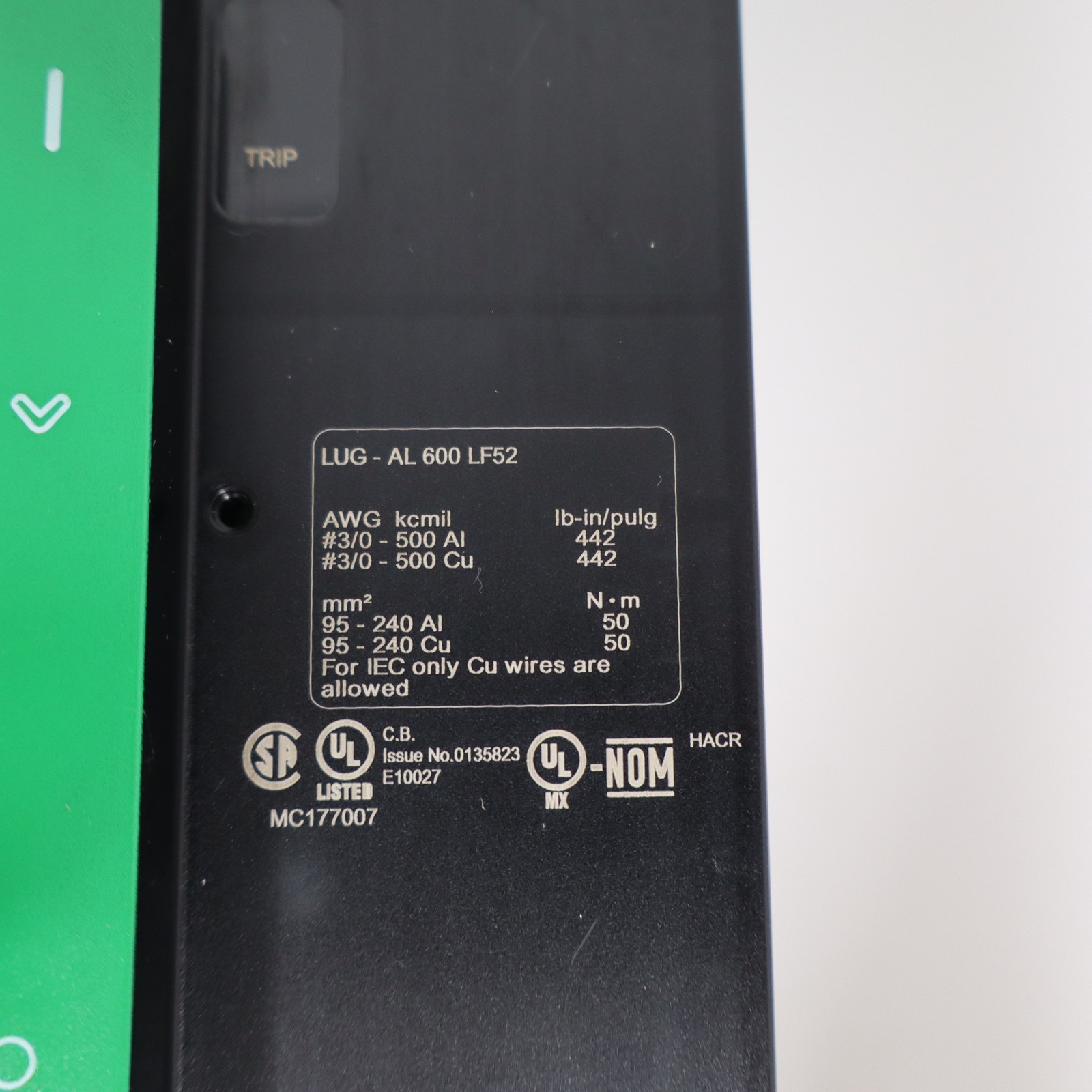 Square D PowerPact LG 400A Breaker LGA36400U31X 3 Pole