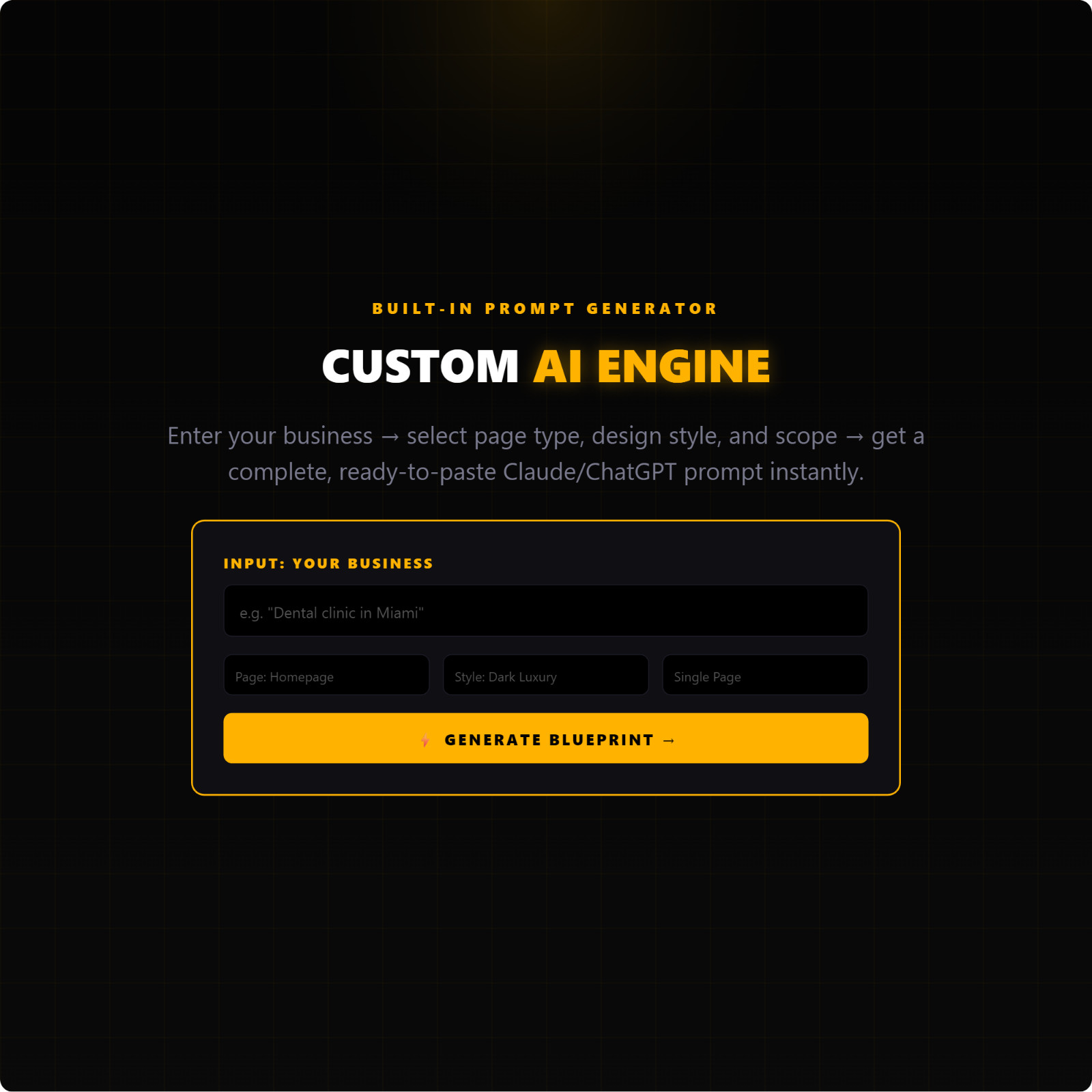 AI Website Builder Kit, 1024 LLM Prompts, ChatGPT Claude Generator