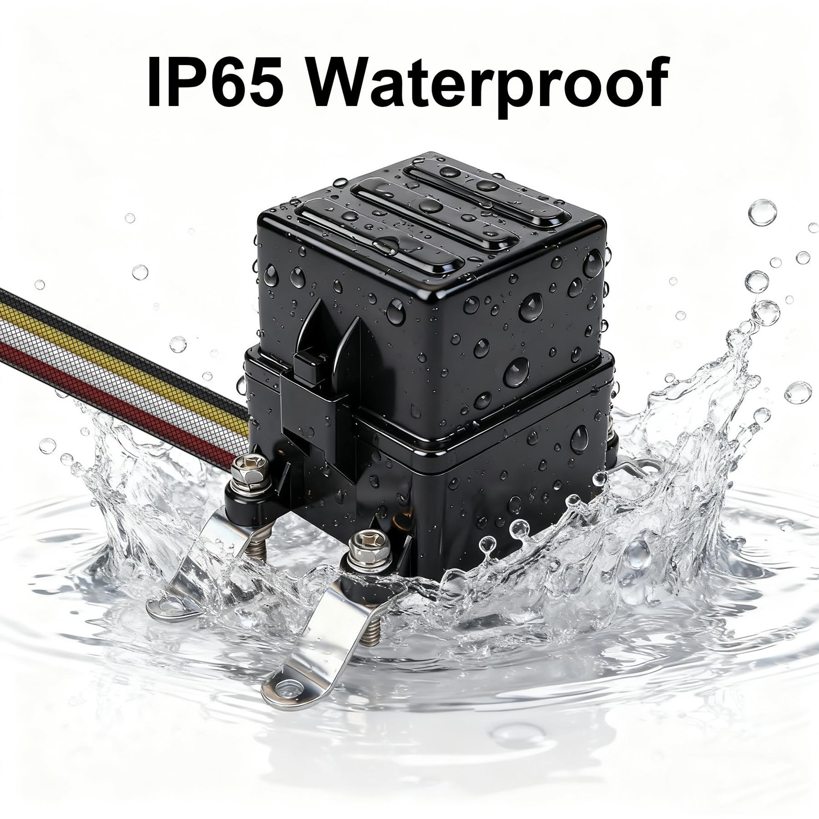 12V Automotive Relay Box 3 Way Relay Fuse Box, with 12 AWG Pre-Wired Universal