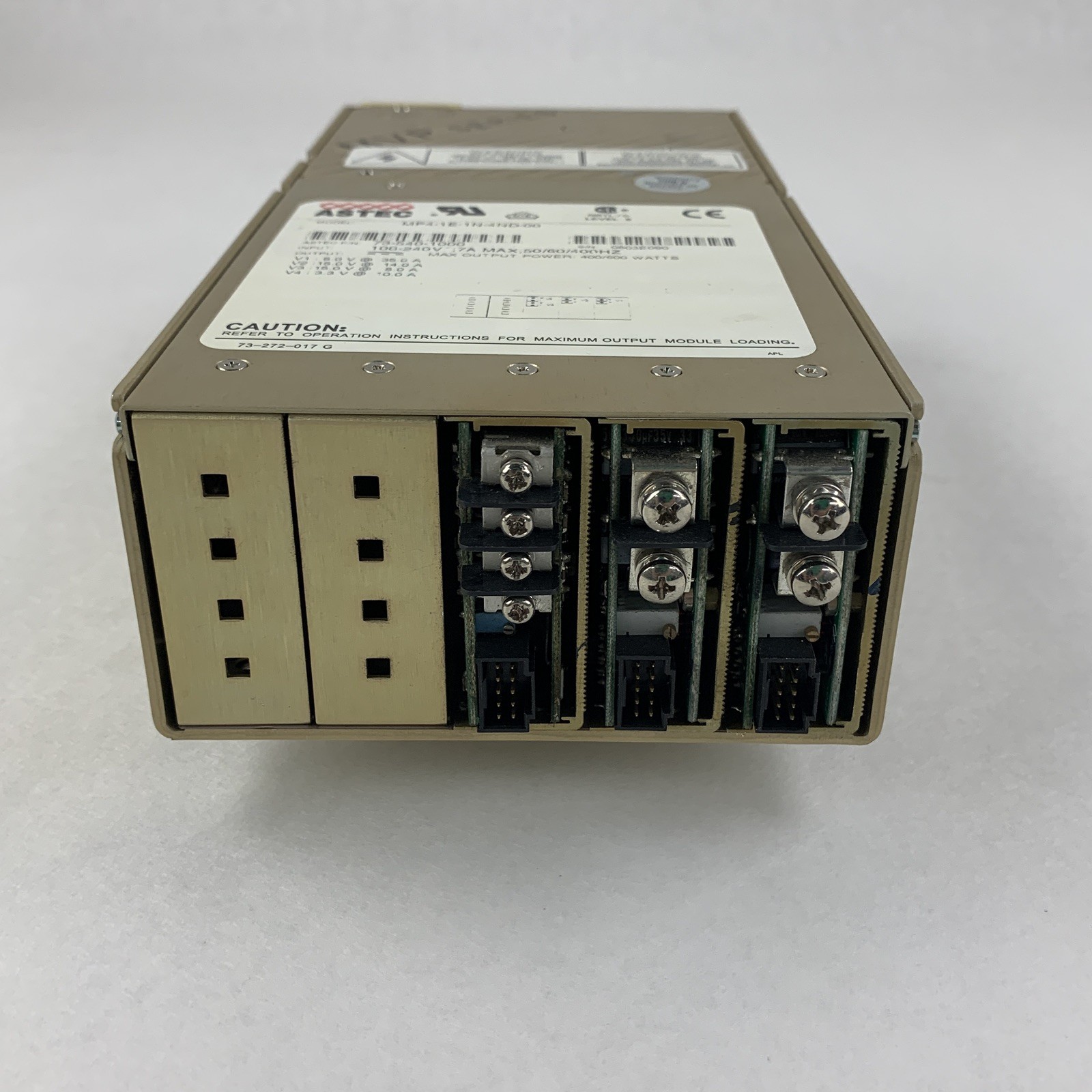 ASTEC 1E-1N-4ND-00 Industrial 600W Power Supply MVP Series 73-540-1000 Powers On