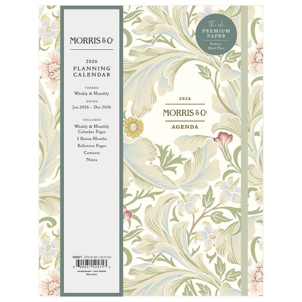 6"x9" 2026 Weekly/Monthly Concealed Wirebound Planner Hardcover