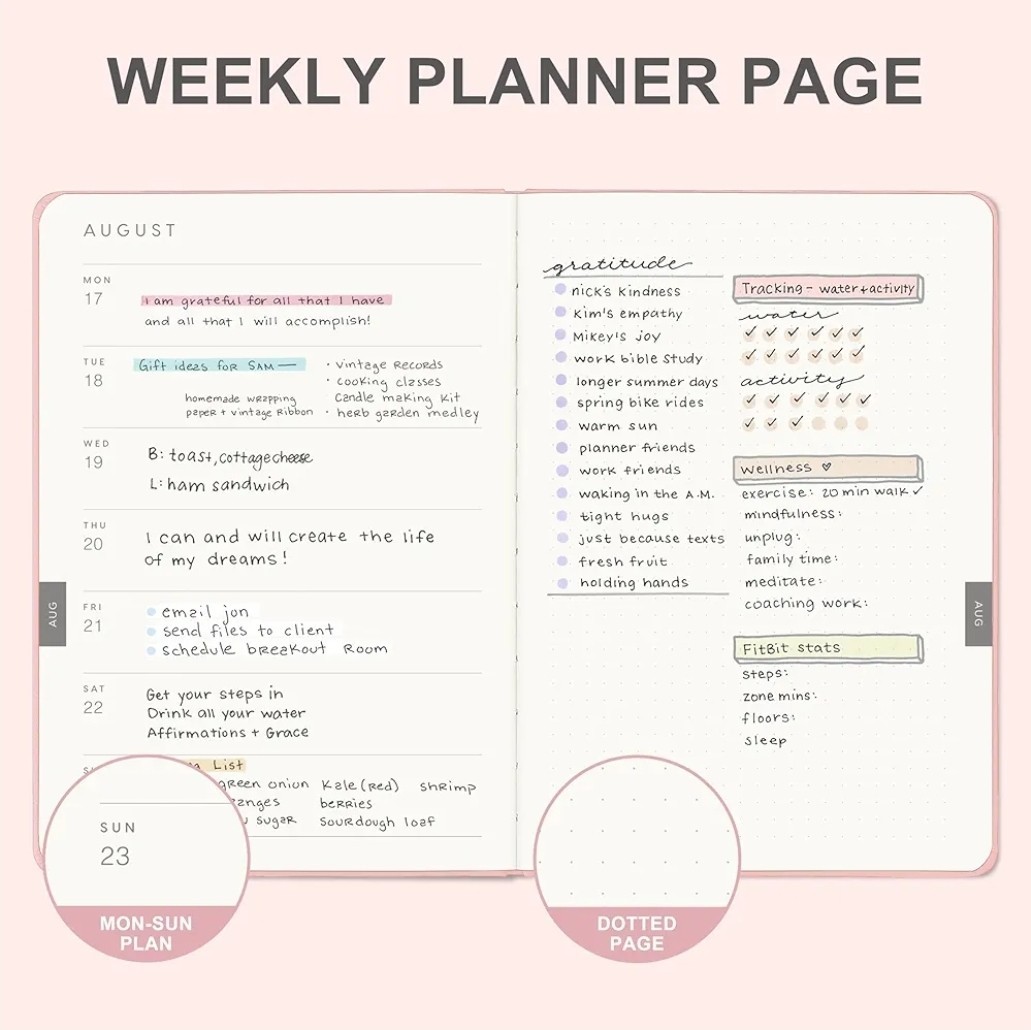 2026 Planner, 15 Months Hardcover Daily, Weekly & Monthly Planner, A5 size