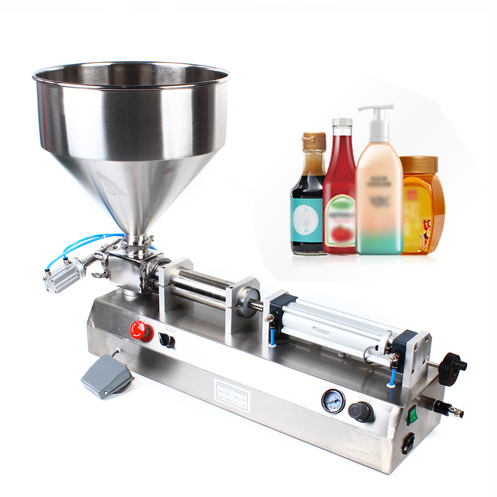 Pneumatic Liquid Filling Machine 50-500ml Semi-auto Paste Liquid Filler 110V USA
