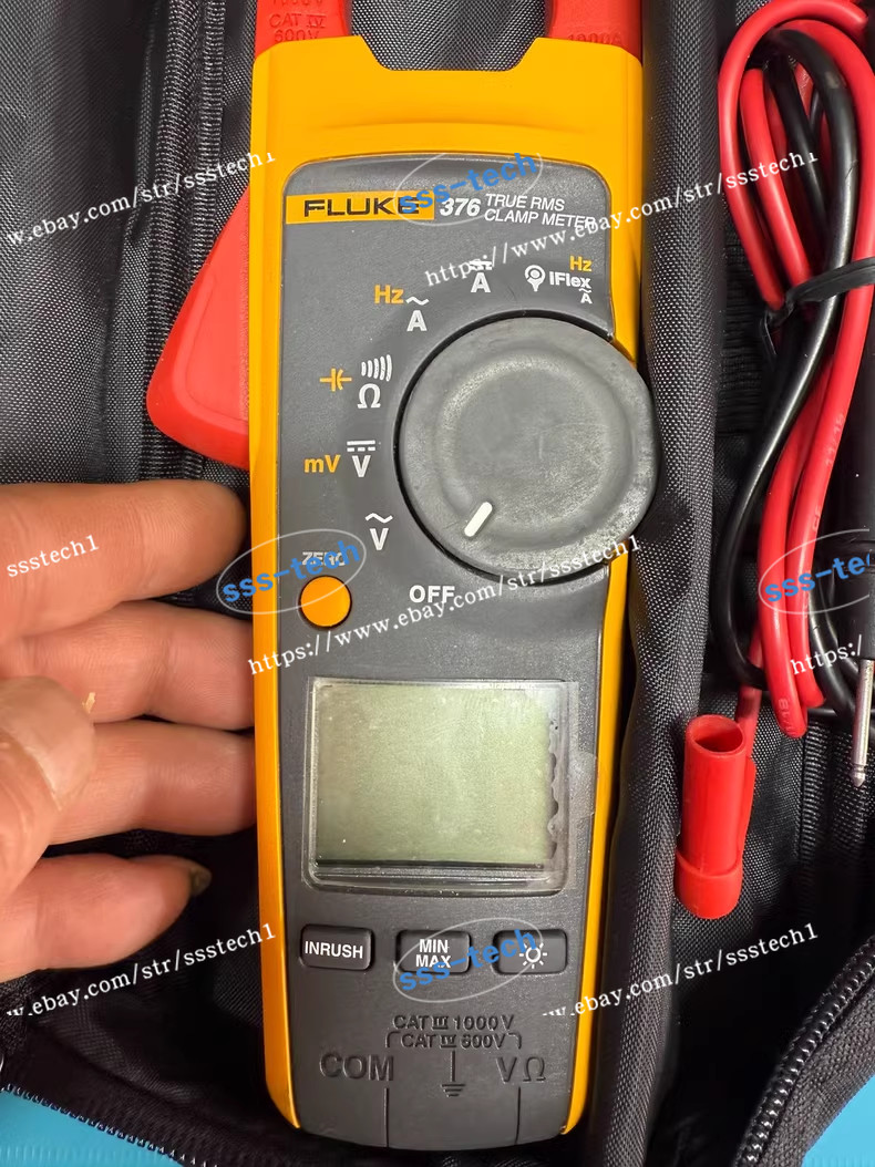 Fluke 376 True RMS AC/DC Clamp Meter with Case, Manual, /dm